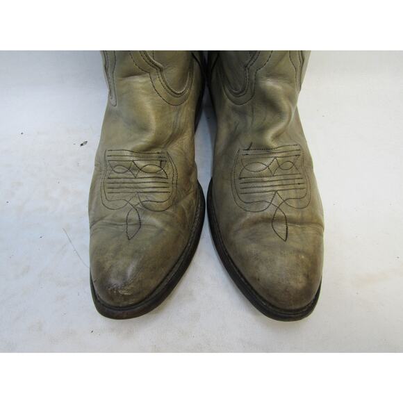 Frye Mens Size 10.5 D Marbled Gray Leather Western Cowboy Boots
